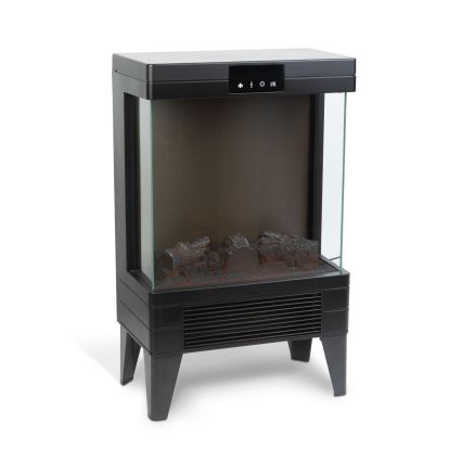 LED elektrinis židinys su šildymo funkcija LED/2000W/230V + nuotolinis valdymas