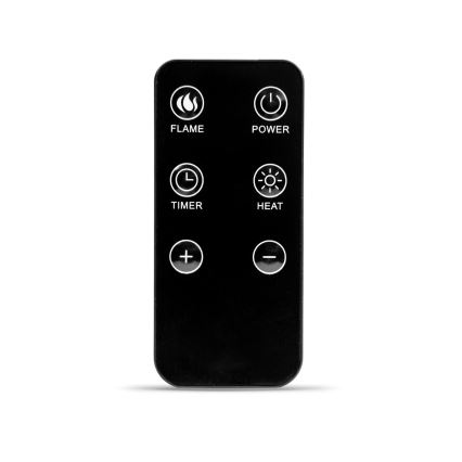 LED elektrinis židinys su šildymo funkcija LED/2000W/230V + nuotolinis valdymas