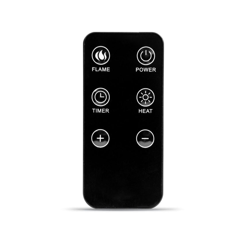 LED elektrinis židinys su šildymo funkcija LED/2000W/230V + nuotolinis valdymas