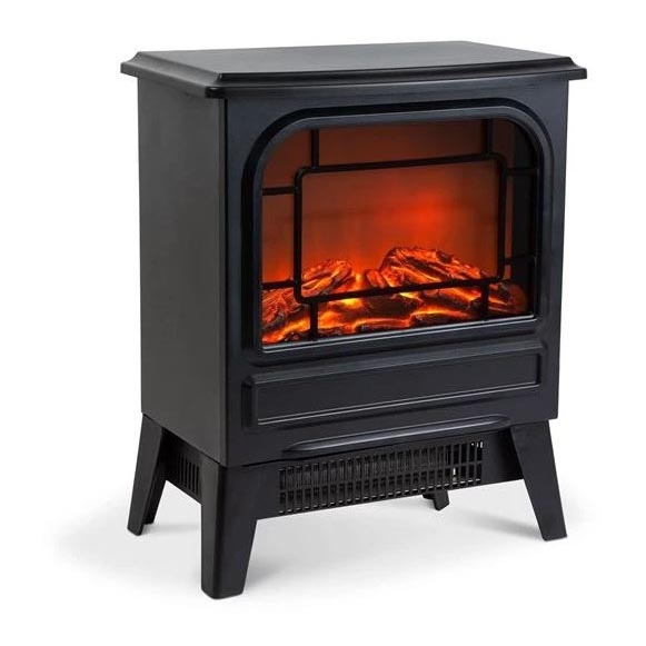 LED Elektrinis židinys su šildymu LED/1950W/230V 42,5x35 cm