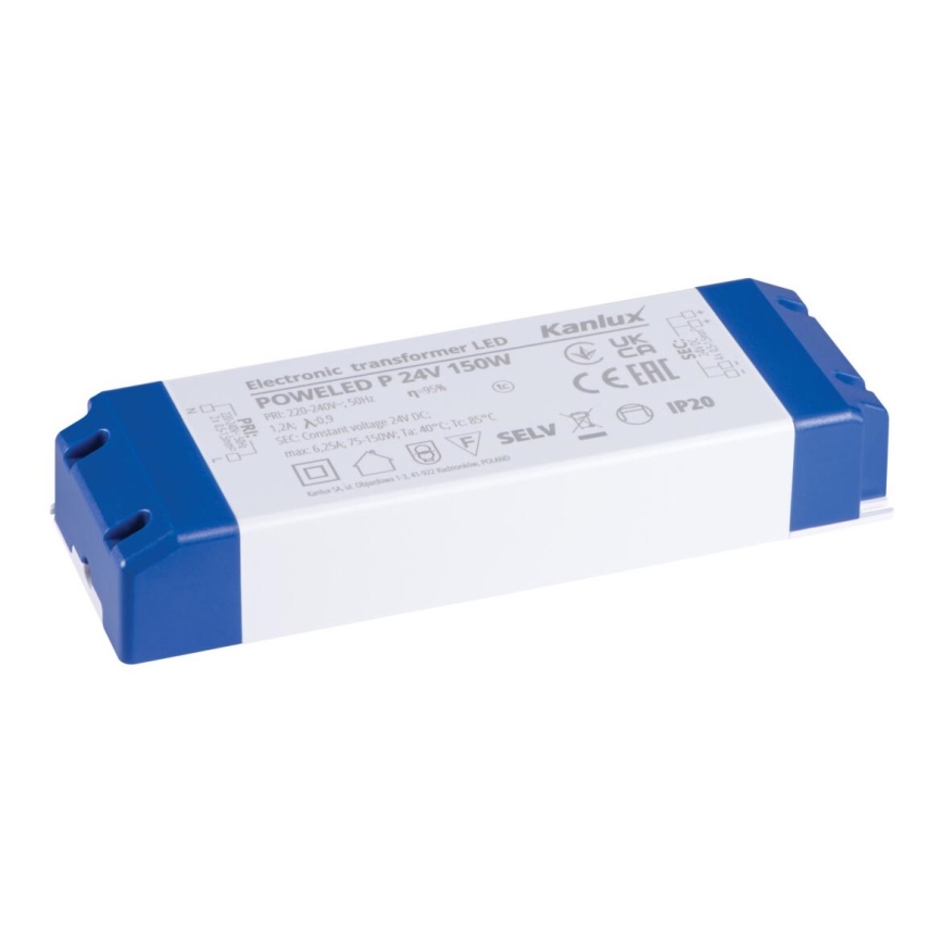 LED Elektroninis transformatorius 150W/24V