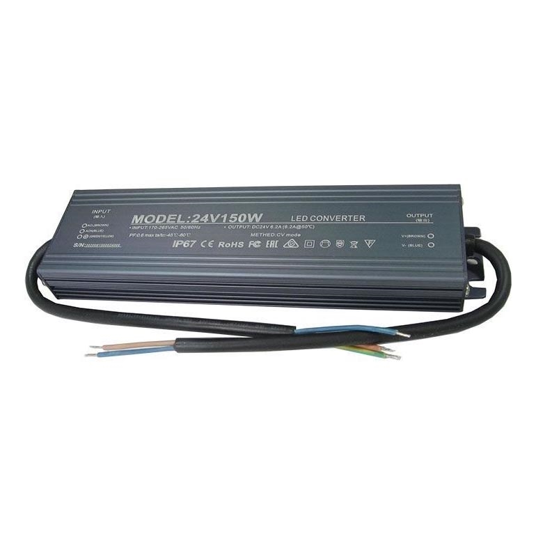 LED Elektroninis transformatorius 150W/24V IP67