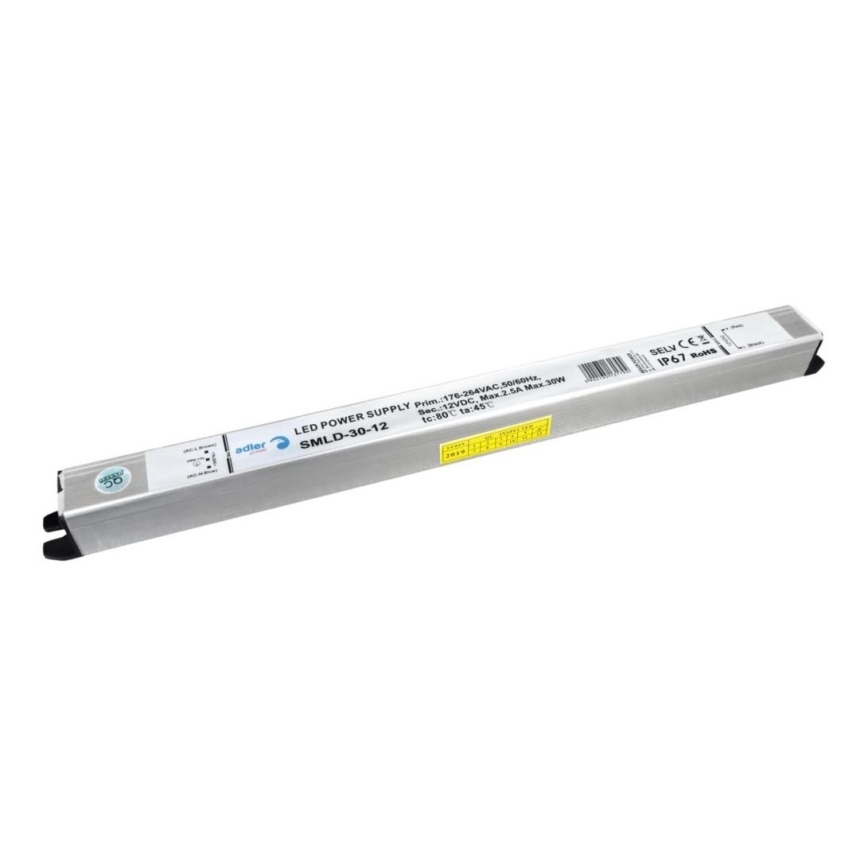 LED Elektroninis transformatorius DRIVER 30W/230V/12V IP67