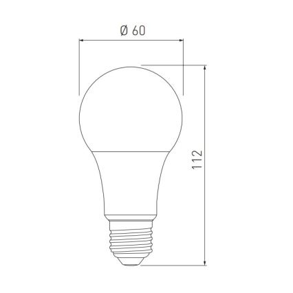 LED elektros lemputė A60 E27/10W/230V 3000/4000/6400K