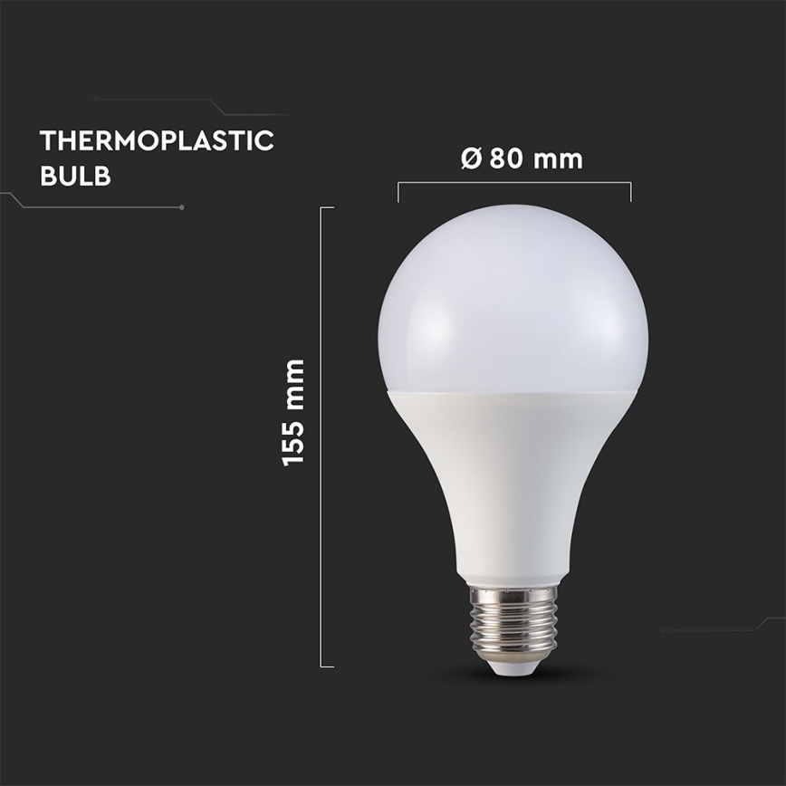 LED elektros lemputė A80 E27/20W/230V 3000K