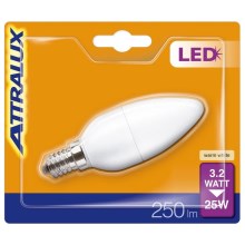 LED elektros lemputė B35 E14/3,2W/230V 2700K - Attralux