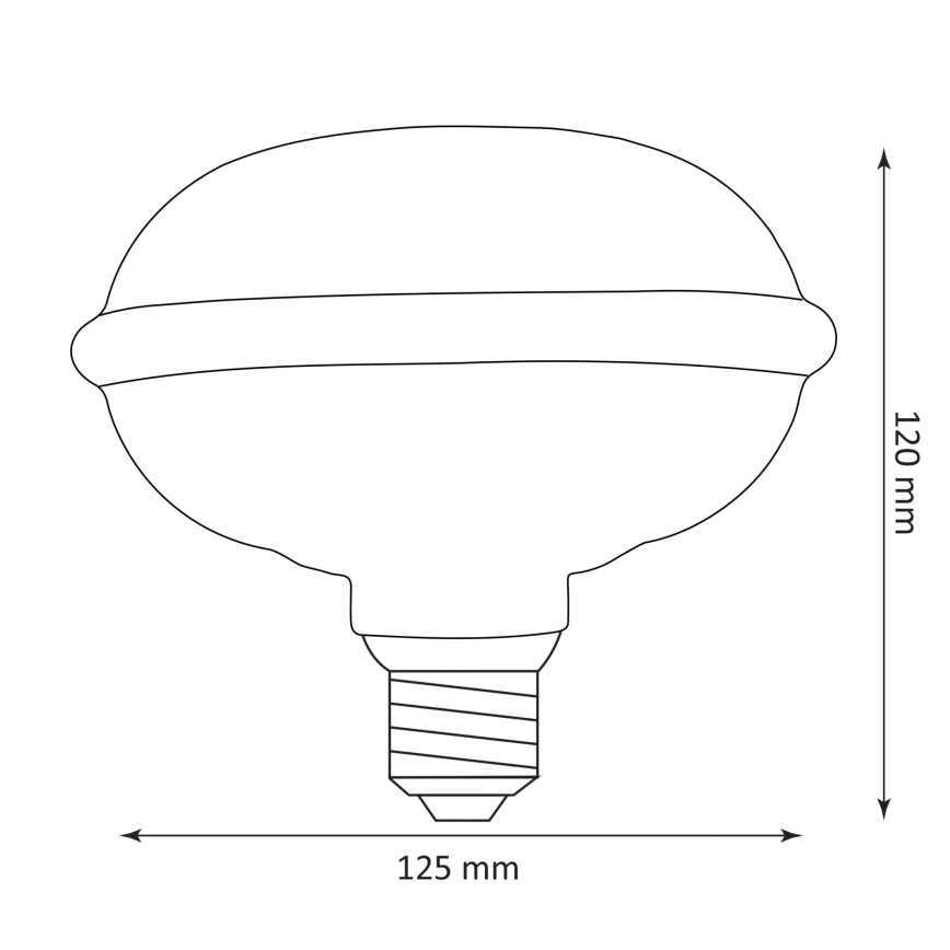 LED elektros lemputė DECO VINTAGE FILAMENT UFO130 E27/4W/230V 1800K