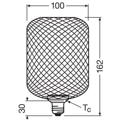 LED elektros lemputė DECOR FLAT E27/3,5W/230V 2700K auksas - Osram