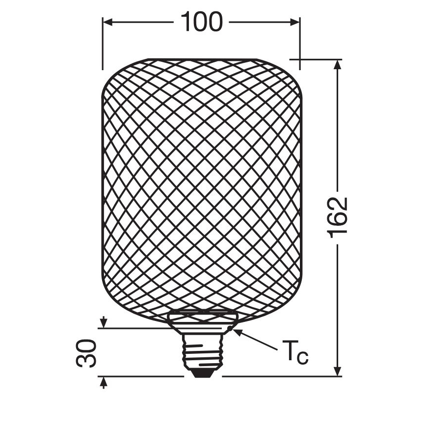 LED elektros lemputė DECOR FLAT E27/3,5W/230V 2700K juoda - Osram