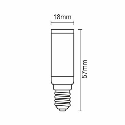 LED elektros lemputė E14/5W/230V 2800K