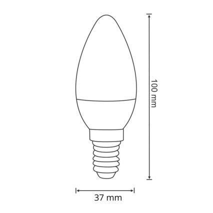 LED elektros lemputė E14/6,3W/230V