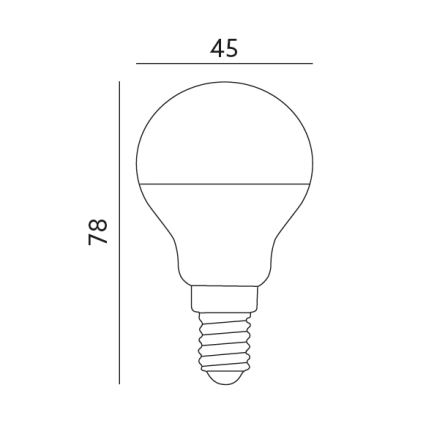 LED elektros lemputė E14/7W/230V 3000K 525lm