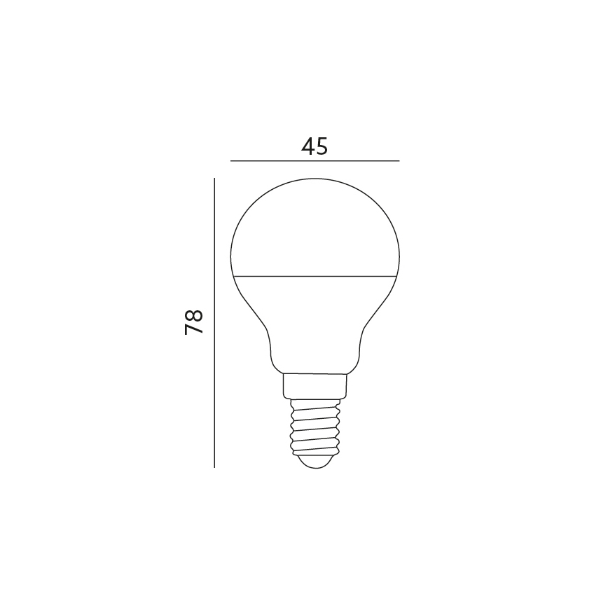 LED elektros lemputė E14/7W/230V 3000K 525lm