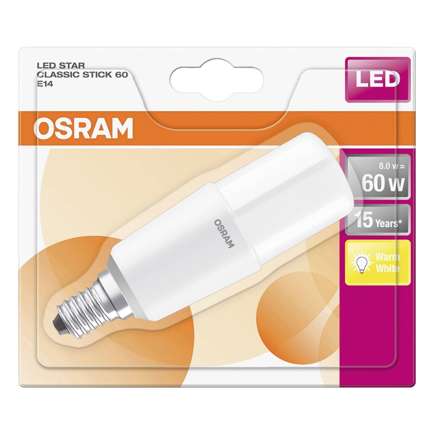 LED elektros lemputė E14/8W/230V 2700K - Osram
