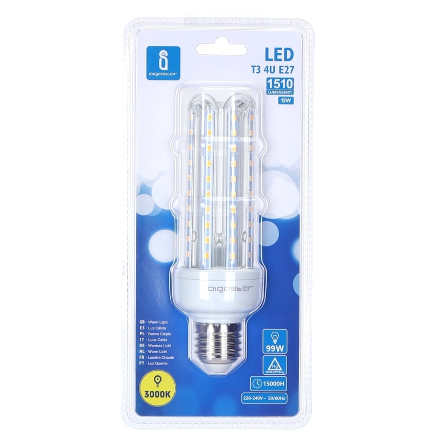 LED elektros lemputė E27/15W/230V 3000K - Aigostar