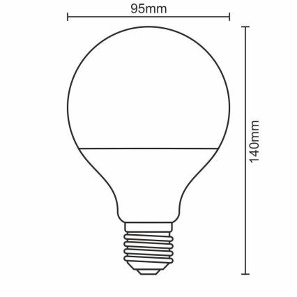 LED elektros lemputė E27/18W/165-265V 4000K