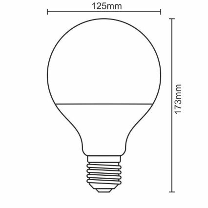 LED elektros lemputė E27/20W/165-265V 3000K