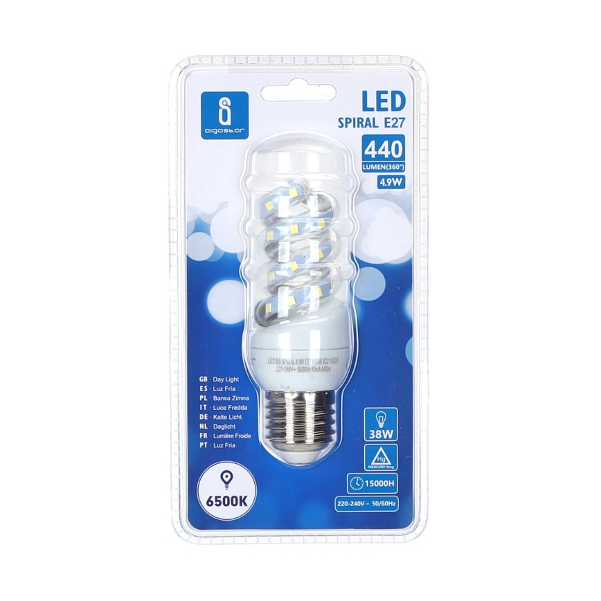 LED elektros lemputė E27/4,9W/230V 6500K - Aigostar