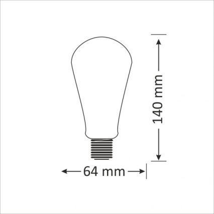 LED elektros lemputė E27/4W/230V