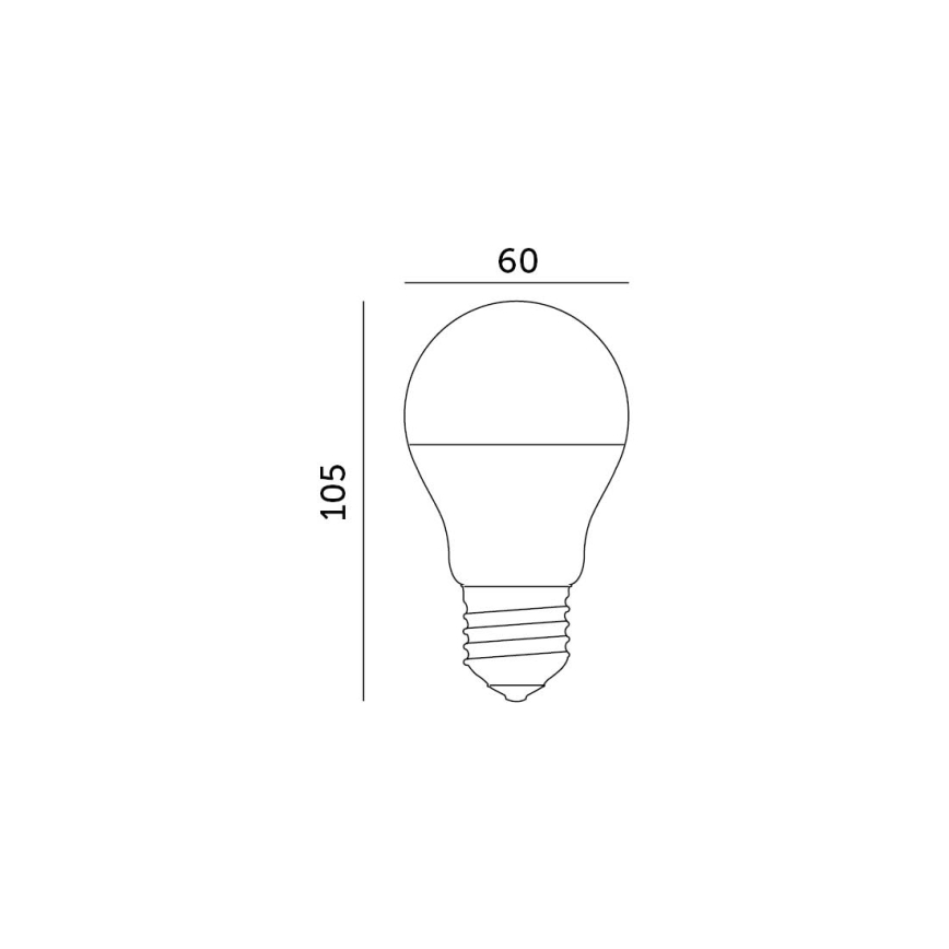 LED elektros lemputė E27/8,5W/230V 3000K