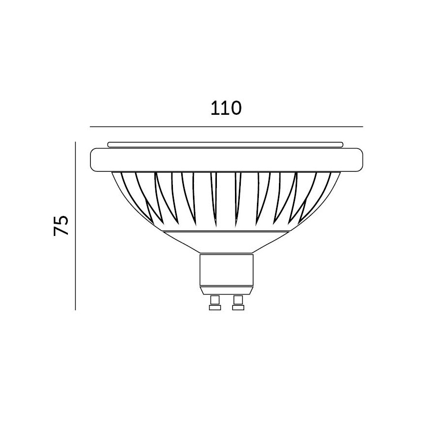 LED elektros lemputė ES111 GU10/15W/230V 4000K