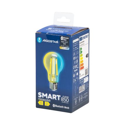 LED pritemdoma elektros lemputė FILAMENT MESH Išmanus A60 E27/6W/230V 2700-6500K - Aigostar
