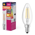 LED elektros lemputė FILAMENT B40 E14/4W/230V 2700K - Osram