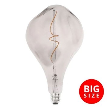 LED elektros lemputė FILAMENT BUMPED SMOKE ET160 E27/4W/230V 2000K