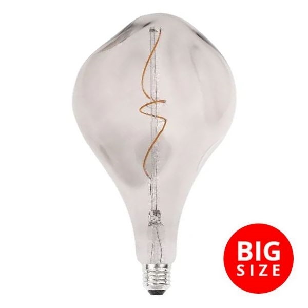 LED elektros lemputė FILAMENT BUMPED SMOKE ET160 E27/4W/230V 2000K