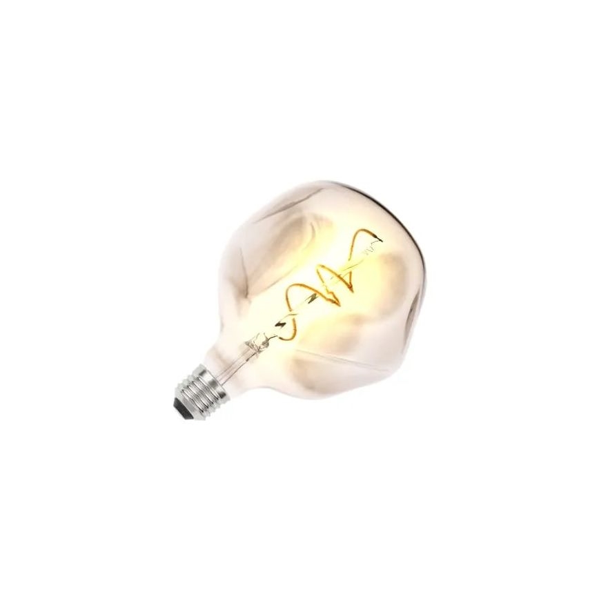 LED elektros lemputė FILAMENT BUMPED SMOKE G125 E27/4W/230V 2000K dūminis