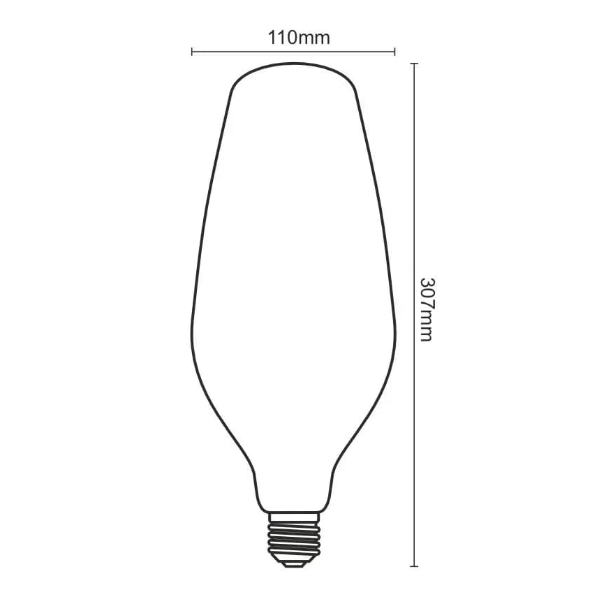 LED elektros lemputė FILAMENT BUMPED VINTAGE BT110 E27/4W/230V 2000K