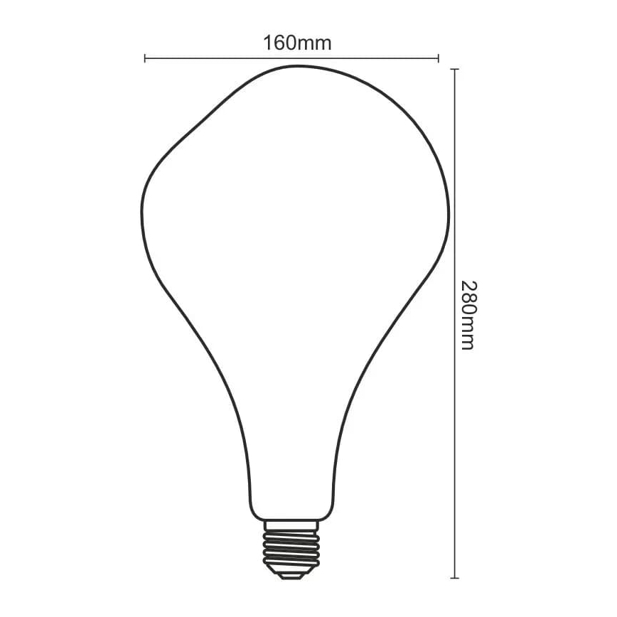LED elektros lemputė FILAMENT BUMPED VINTAGE ET160 E27/4W/230V 2000K