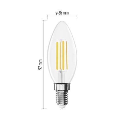 LED elektros lemputė FILAMENT E14/3,8W/230V 4000K