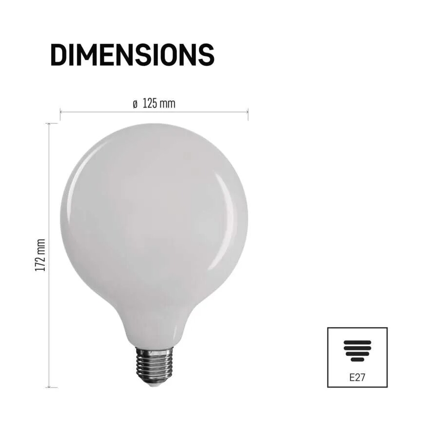 LED elektros lemputė FILAMENT E27/18W/230V 2700K