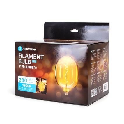 LED elektros lemputė FILAMENT E27/4W/230V 1800K - Aigostar