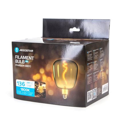 LED elektros lemputė FILAMENT E27/4W/230V 1800K - Aigostar