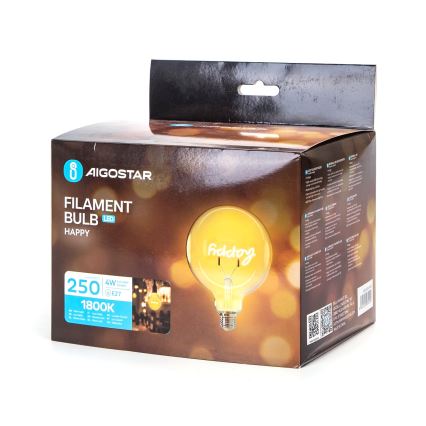 LED elektros lemputė FILAMENT E27/4W/230V 1800K happy - Aigostar