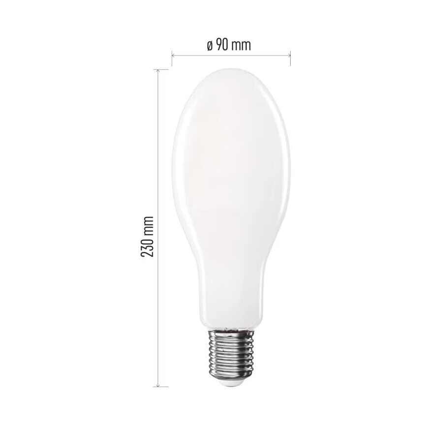 LED elektros lemputė FILAMENT ED90 E40/36W/230V 4000K 6000 lm