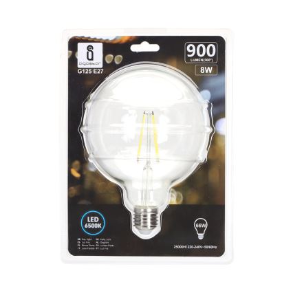 LED elektros lemputė FILAMENT G125 E27/8W/230V 6500K - Aigostar