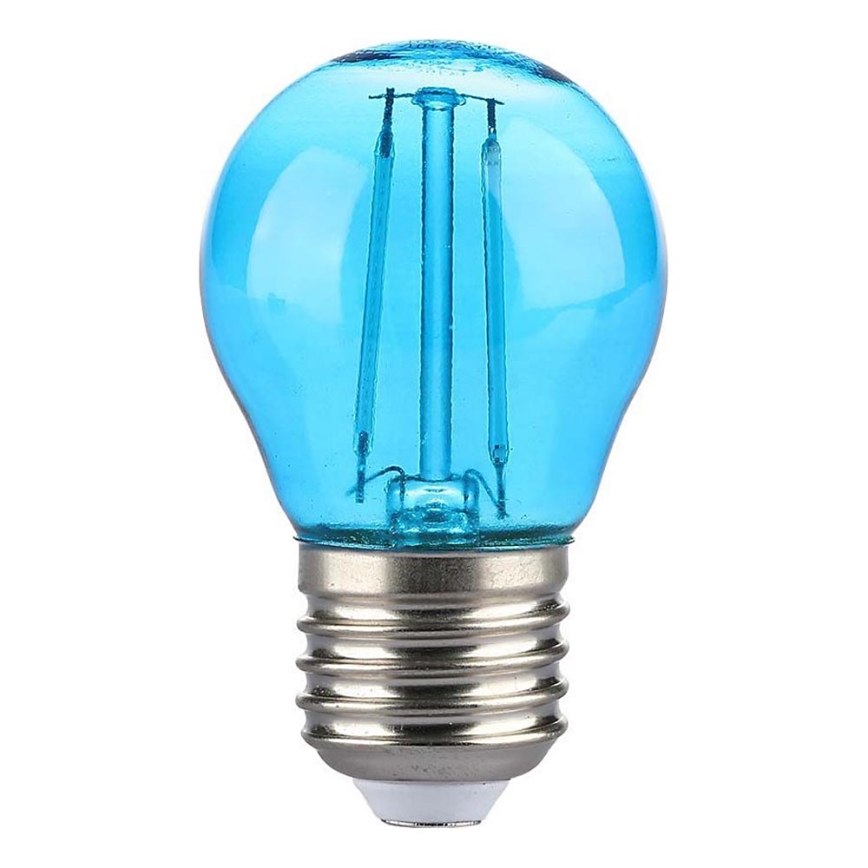 LED elektros lemputė FILAMENT G45 E27/2W/230V mėlyna