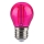 LED elektros lemputė FILAMENT G45 E27/2W/230V rausva