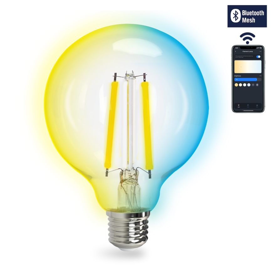 LED pritemdoma elektros lemputė FILAMENT MESH Išmanus G95 E27/6W/230V 2700-6500K - Aigostar