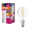 LED elektros lemputė FILAMENT P40 E14/4W/230V 2700K - Osram