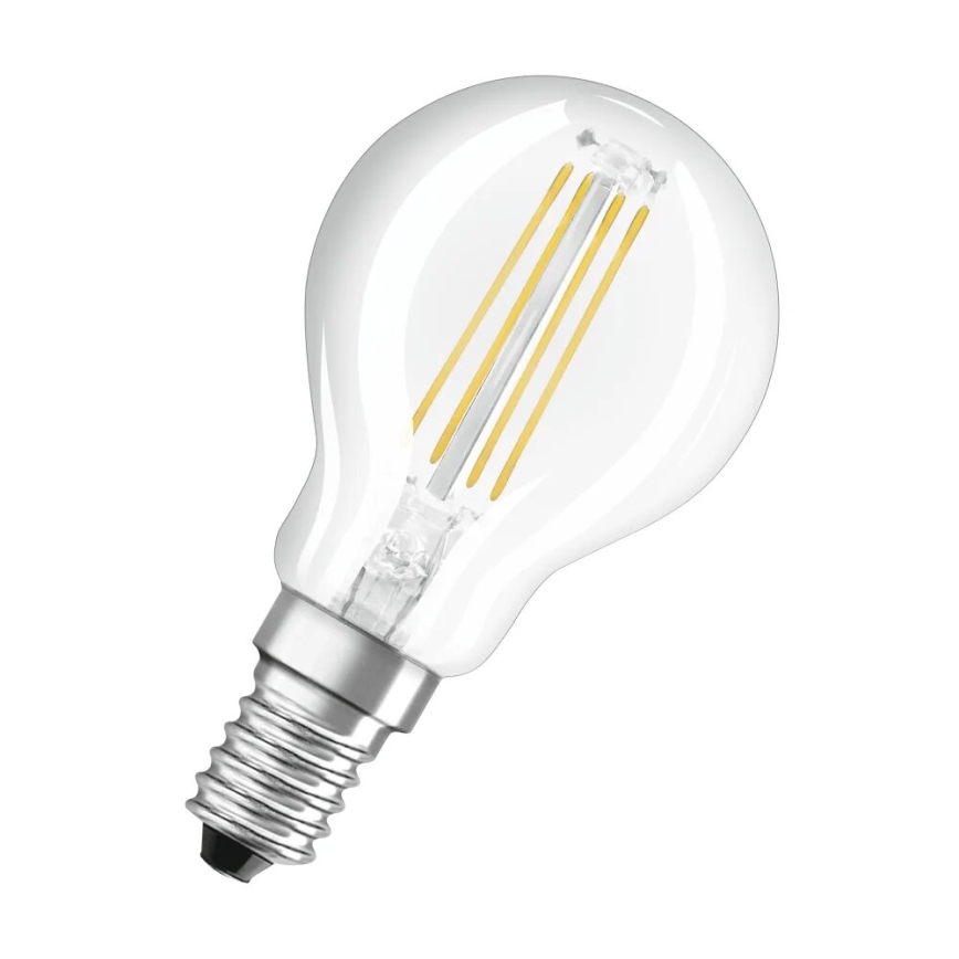 LED elektros lemputė FILAMENT P40 E14/4W/230V 2700K - Osram