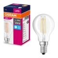 LED elektros lemputė FILAMENT P40 E14/4W/230V 4000K - Osram