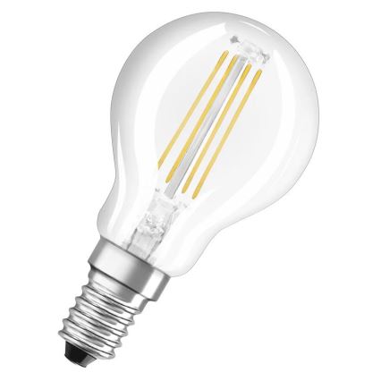 LED elektros lemputė FILAMENT P40 E14/4W/230V 4000K - Osram