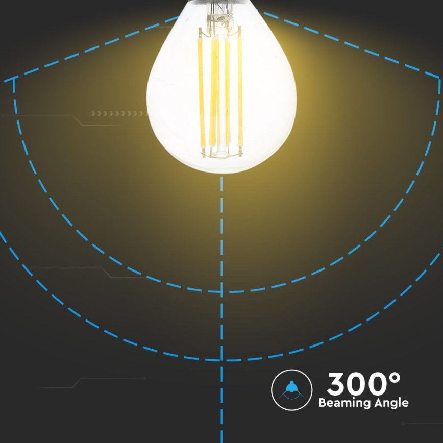 LED elektros lemputė FILAMENT P45 E14/4W/230V 4000K