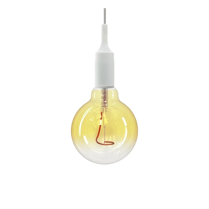 LED elektros lemputė FILAMENT SHAPE G95 E27/4W/230V 1800K geltona