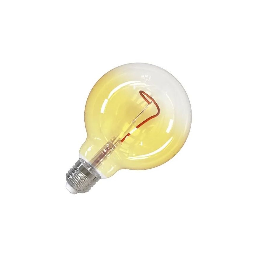 LED elektros lemputė FILAMENT SHAPE G95 E27/4W/230V 1800K geltona
