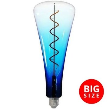 LED elektros lemputė FILAMENT SHAPE T110 E27/5W/230V 1800K mėlyna